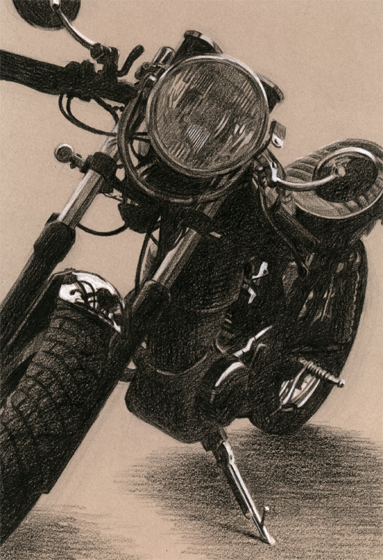 バイク肖像画1